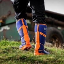 Buckler Boot Blue & Orange